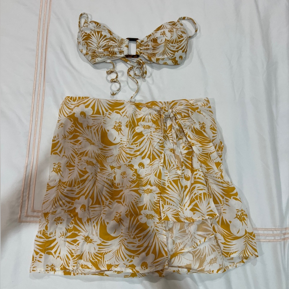 L*Space beach skirt and matching bikini top!